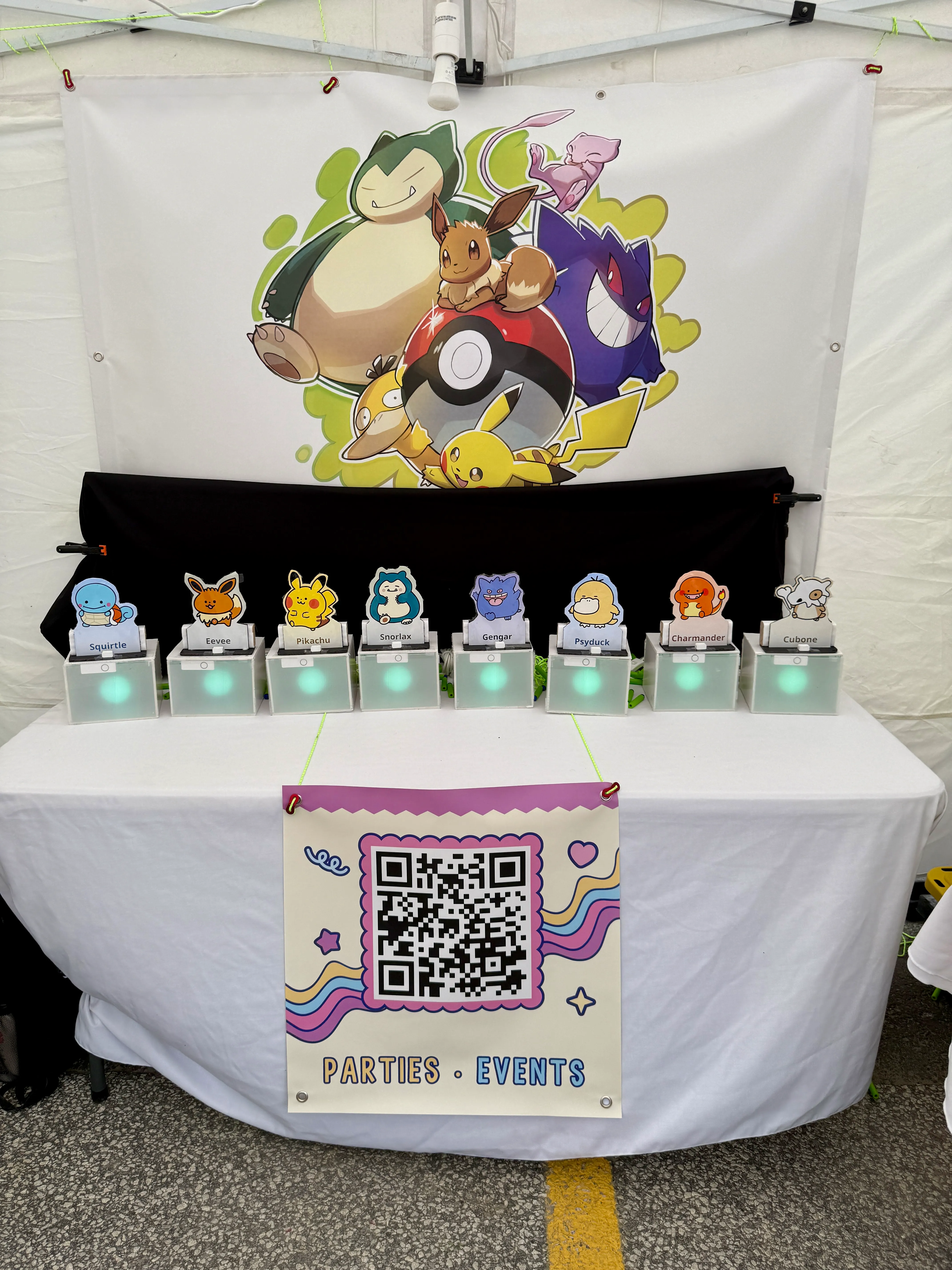 BlasterBox booth setup at an event