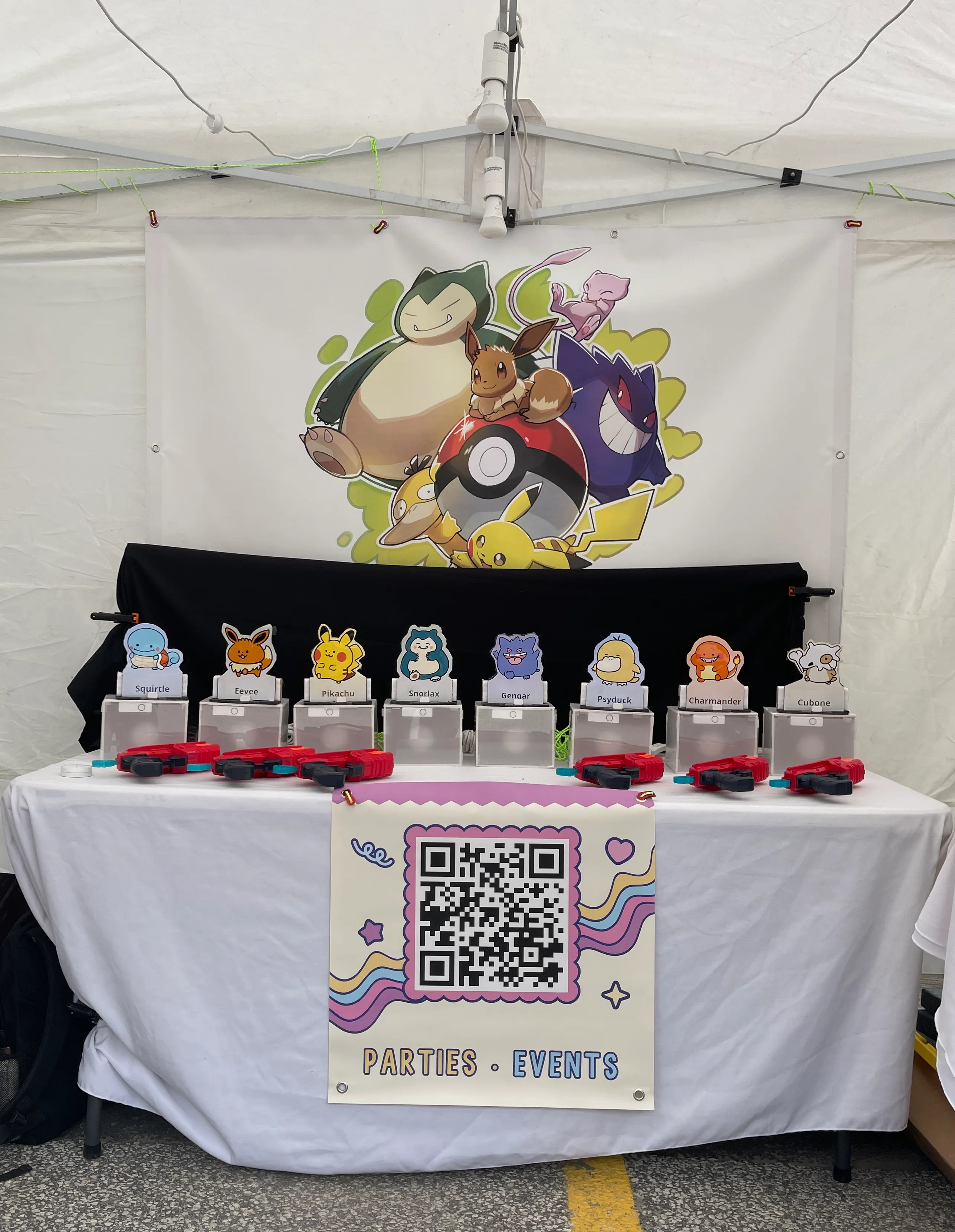 BlasterBox booth setup at an event